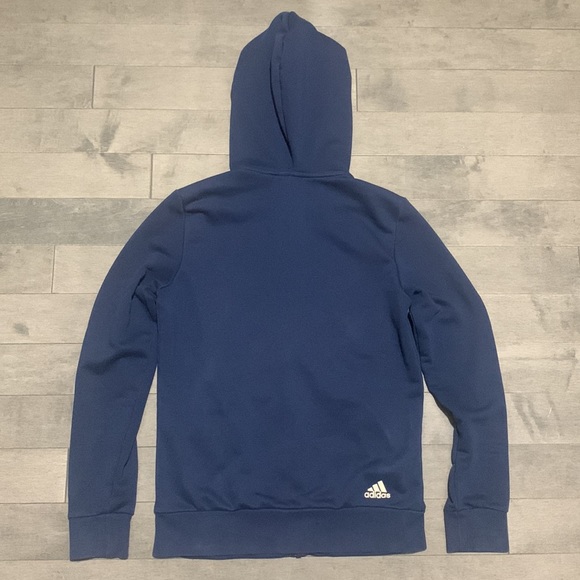 Adidas Linear Full Zip Hoodie Jacket - Navy - Small - Picture 5 of 6